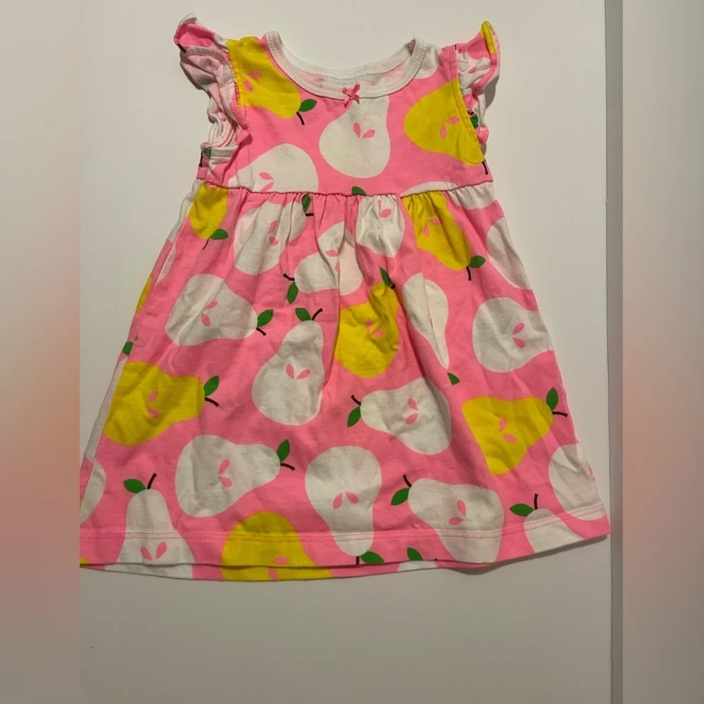 Carter's Pink Dress with Yellow and White Pears